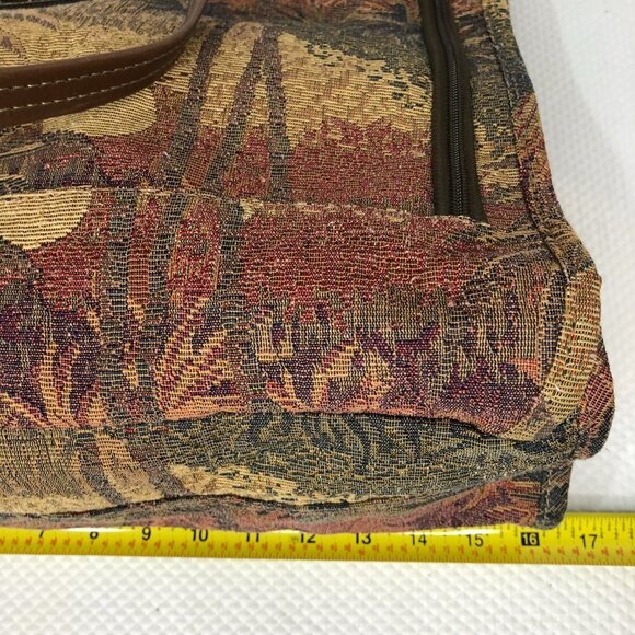 NWOT Ricardo Beverly Hills Palm Trees Large Tapestry Travel Tote Carry On Bag - Picture 10 of 13